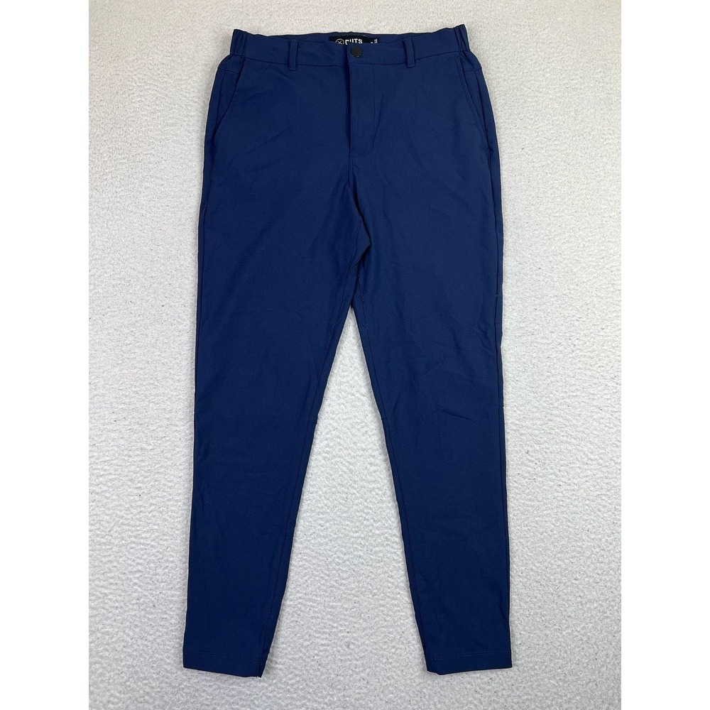 Cuts Pants Mens Medium Blue Jogger Tapered Elastic Cuff Performance Casual